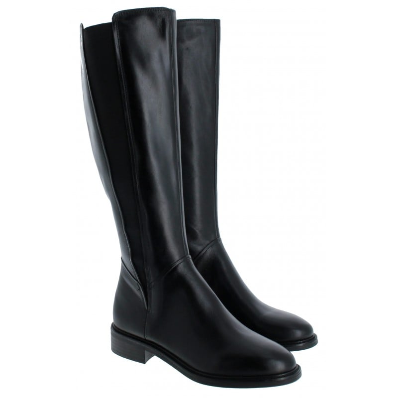 Vagabond amina black deals leather knee high boots